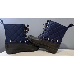 EUC Sperry Boots in Navy Blue and Brown